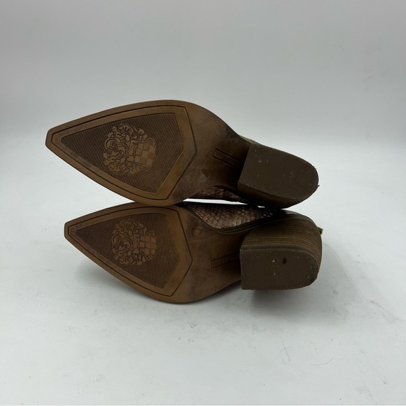 Vince Camuto Leather Snake Print Gigietta Ankle Bootie Size 5.5 - Picture 7 of 11